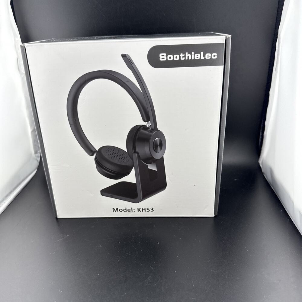 Soothielec Cordless Bluetooth Headset. Model: KH53 (Black)
